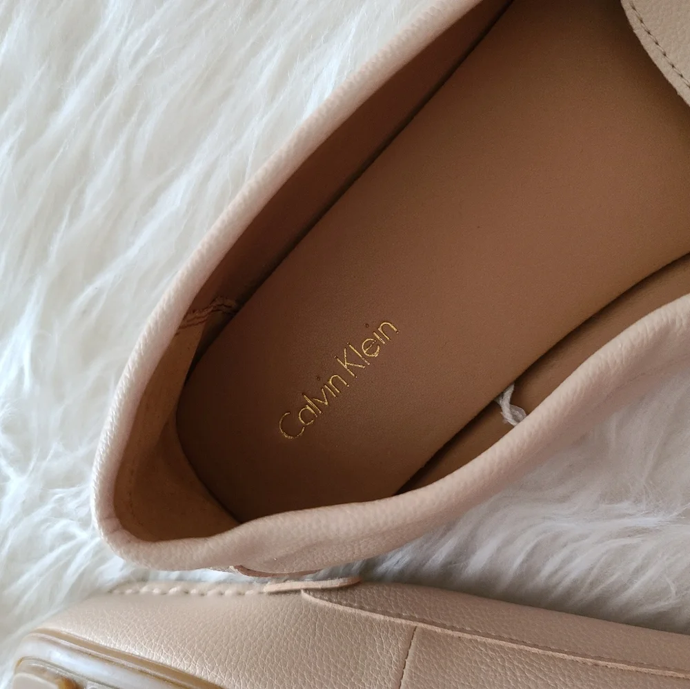 Calvin Klein loafers, cream, US 10, leather - Picture 3 of 3